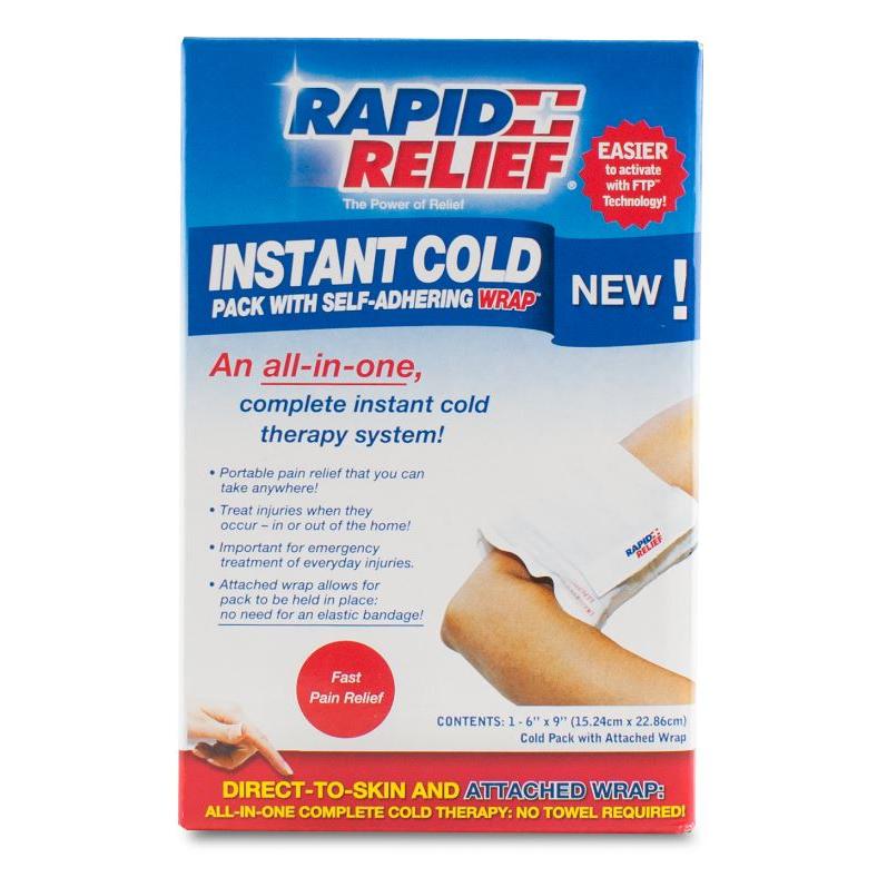 INSTANT COLD PACK C/W SELF ADHERING WRAP 5 INSTANT COLD PACK C/W SELF ADHERING WRAP 5